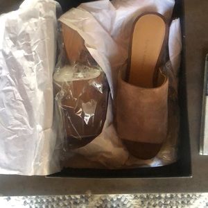 Banana Republic suede leather clog